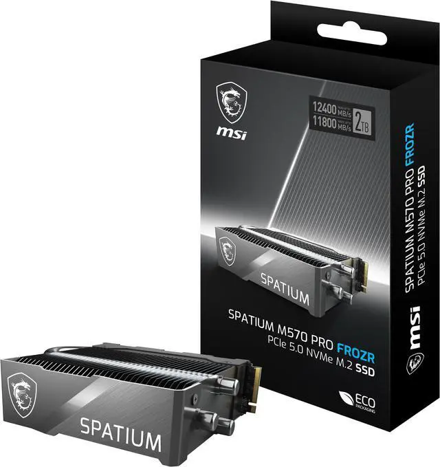 Alt view image 9 of 9 - MSI SPATIUM Series M570 PRO M.2 2280 2TB PCI-Express 5.0 x4 Internal Solid State Drive (SSD) -SM570PN2TBF