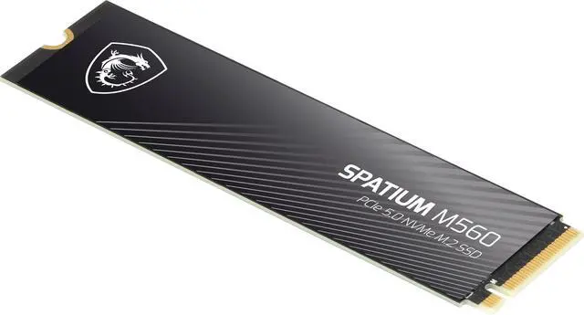 Alt view image 3 of 6 - MSI SPATIUM M560 PCIe 5.0 NVMe M.2 1TB Solid State Drive (SSD) - SM560N1TB