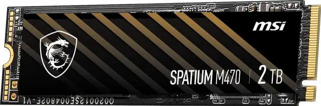 Alt view image 5 of 6 - MSI SPATIUM M470 PRO PCIe 4.0 NVMe M.2 2280 2TB PCI-Express 4.0 x4 3D NAND Internal Solid State Drive (SSD) - SM470PN2TB