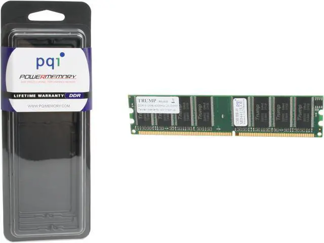 Alt view image 3 of 3 - PQI POWER Series 512MB DDR 400 (PC 3200) Desktop Memory Model MD4412UOE