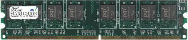 Main image of PQI POWER Series 1GB DDR2 533 (PC2 4200) Desktop Memory Model MAB41GUOE