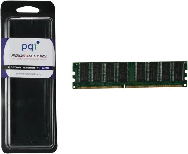 Alt view image 3 of 3 - PQI POWER Series 1GB DDR 400 (PC 3200) Desktop Memory Model MD441GUOE
