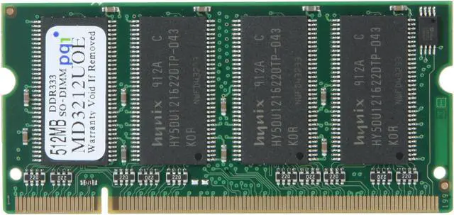 Alt view image 3 of 4 - PQI POWER Series 512MB 200-Pin DDR SO-DIMM DDR 333 (PC 2700) Laptop Memory Model MD3212UOE