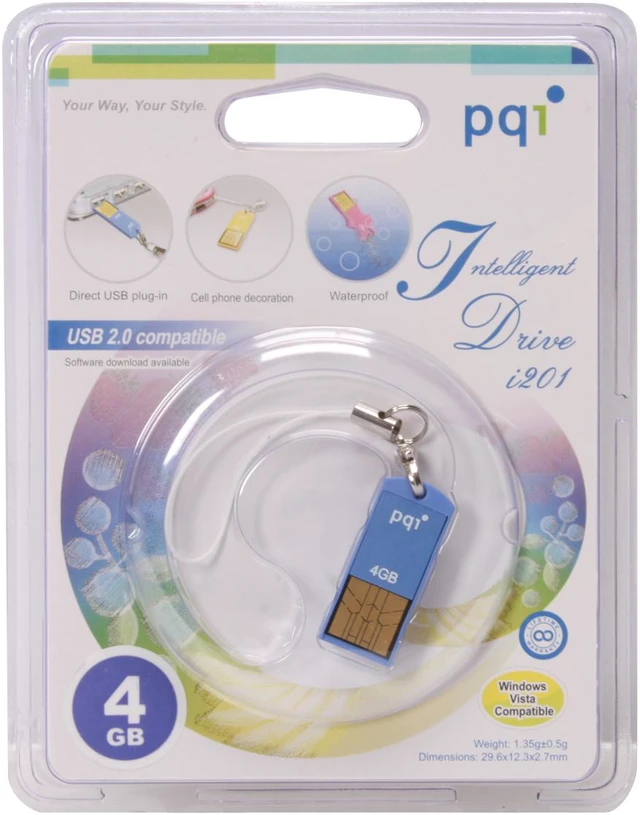 PQI i201 4GB Flash Drive (USB2.0 Portable) - Newegg.com