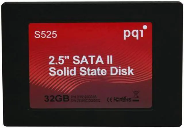 Alt view image 3 of 6 - PQI 2.5" 32GB SATA II MLC Internal Solid State Drive (SSD) DK9320GD3R000A03