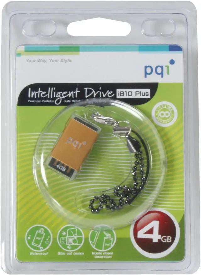 Alt view image 2 of 2 - PQI i810 4GB Flash Drive (USB2.0 Portable) 681P-004GR4007