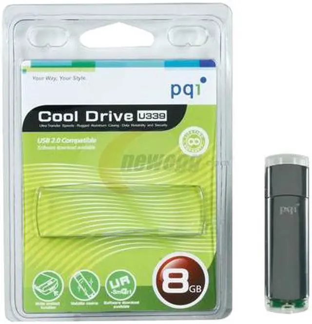 Alt view image 5 of 5 - PQI U339 8GB USB 2.0 Flash Drive (Silver) BB18-8039R0151