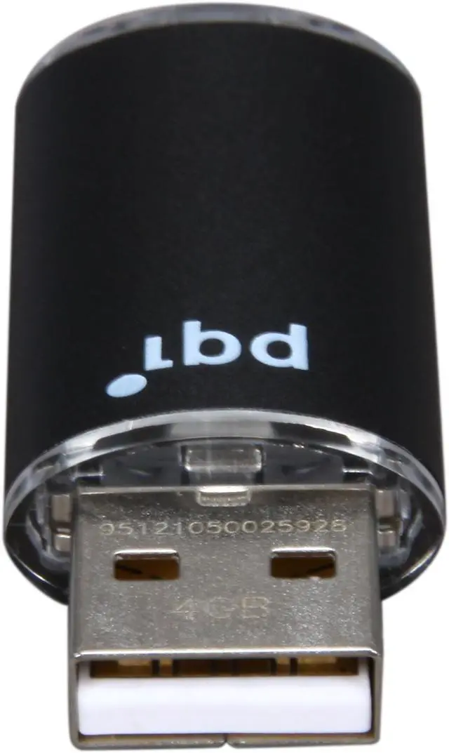 Alt view image 3 of 5 - PQI U172P 4GB USB 2.0 Flash Drive (Black) 6172-004GR1001