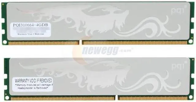Alt view image 2 of 3 - PQI TURBO 4GB (2 x 2GB) DDR3 1333 Desktop Memory Model PQI310664-4GDB