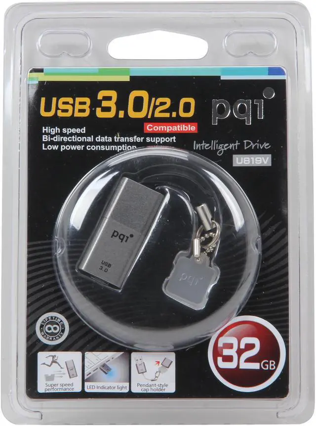 Alt view image 6 of 6 - PQI U819V 32GB USB 3.0 Flash Drive 681V-032GR2XXX