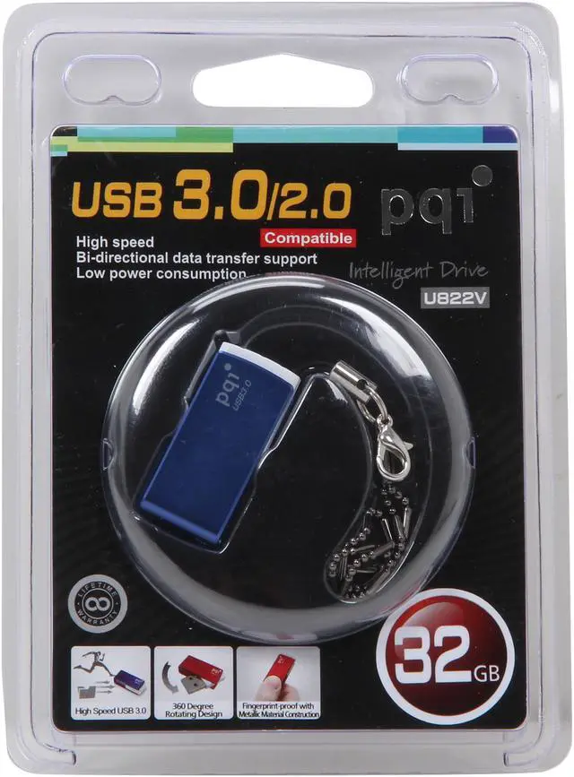 Alt view image 6 of 6 - PQI U822V 32GB USB 3.0 Flash Drive 6822-032GR1XXX