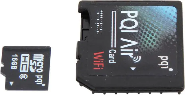 Alt view image 3 of 5 - PQI Air Card 16GB Wireless Flash Memory Wi-Fi Memory Card Model 6W25-016GR1