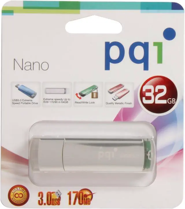 Alt view image 5 of 5 - PQI Nano 32GB USB 3.0 Flash Drive 6338-032GR2XXX
