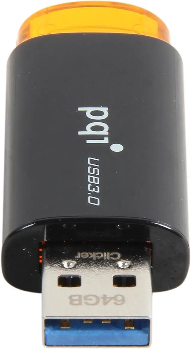 Alt view image 4 of 5 - PQI Clicker 64GB USB 3.0 Flash Drive 6232-064GR1XXX