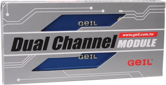 Alt view image 3 of 3 - GeIL 2GB (2 x 1GB) DDR 400 (PC 3200) Dual Channel Kit Desktop Memory Model GE2GB3200BHDC