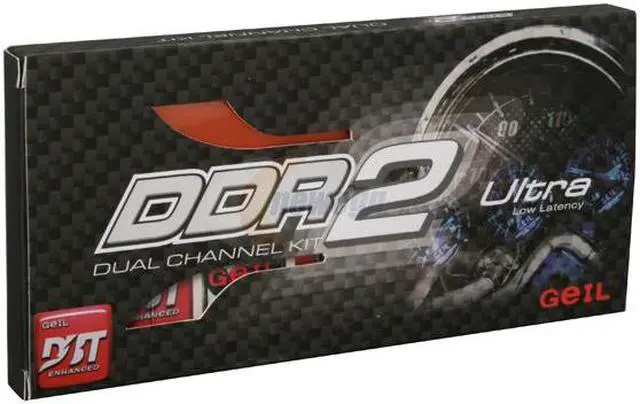 Alt view image 3 of 3 - GeIL Ultra 2GB (2 x 1GB) DDR2 800 (PC2 6400) Dual Channel Kit Desktop Memory Model GX22GB6400UDC