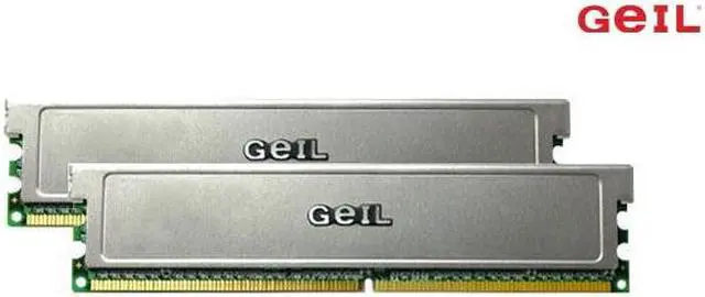Main image of GeIL 2GB (2 x 1GB) DDR2 667 (PC2 5300) Dual Channel Kit Desktop Memory Model GX22GB5300LDCK=