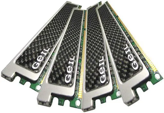 Main image of GeIL Esoteria 8GB (4 x 2GB) DDR2 800 (PC2 6400) Quad Kit Desktop Memory Model GX28QG6400ERBPDC