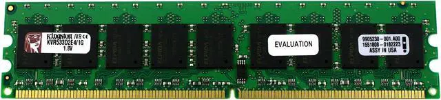 Main image of Kingston ValueRAM 1GB ECC Unbuffered DDR2 533 (PC2 4200) Server Memory Model KVR533D2E4/1G