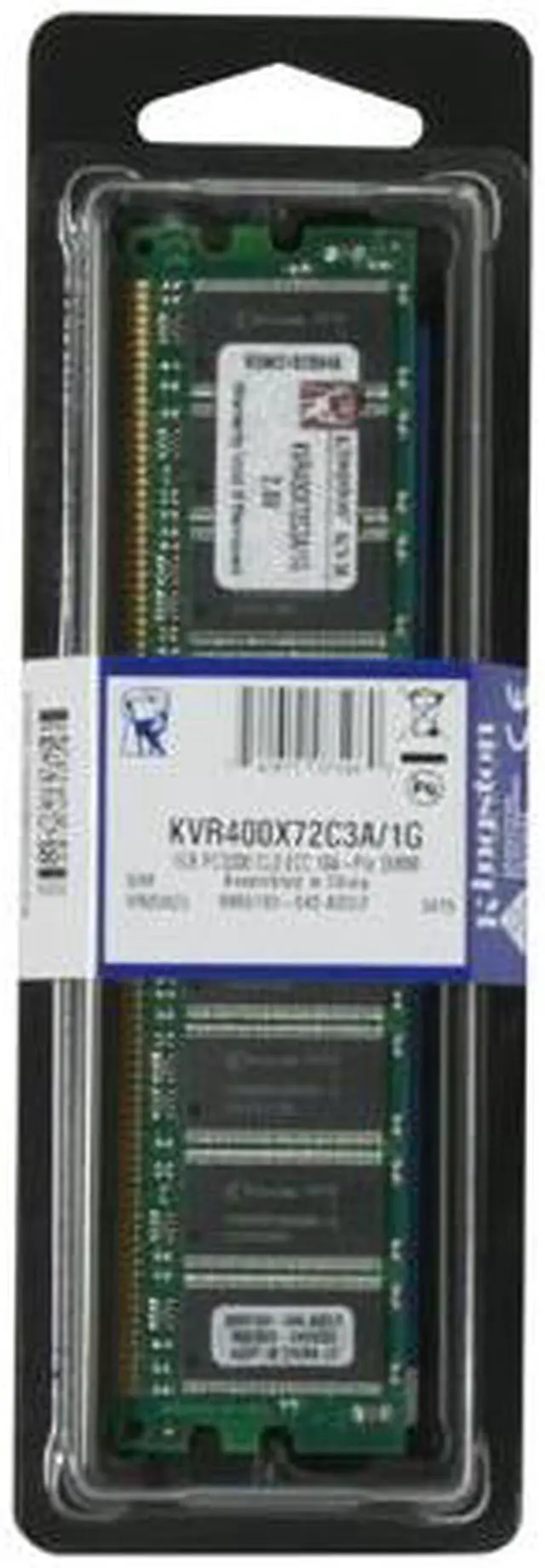 Alt view image 3 of 3 - Kingston ValueRAM 1GB ECC Unbuffered DDR 400 (PC 3200) Server Memory Model KVR400X72C3A/1G