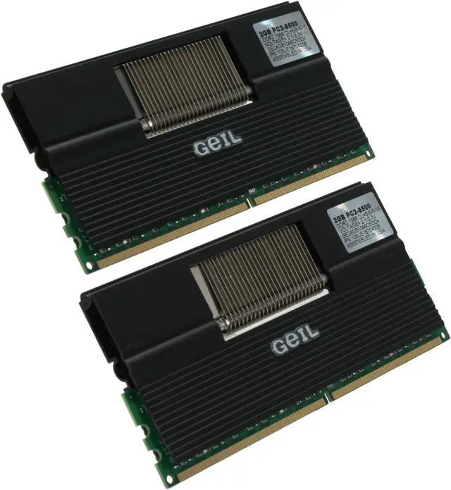 Main image of GeIL Evo One 4GB (2 x 2GB) DDR2 1066 (PC2 8500) Dual Channel Kit Desktop Memory Model GE24GB1066C5DC