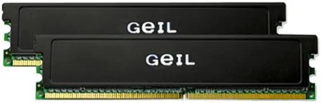 Main image of GeIL 4GB (2 x 2GB) DDR2 800 (PC2 6400) Dual Channel Desktop Memory Model GX24GB6400LDCB=