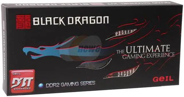 Alt view image 3 of 3 - GeIL Black Dragon 8GB (4 x 2GB) DDR2 800 (PC2 6400) Quad Channel Kit Desktop Memory Model GB28GB6400C4QC