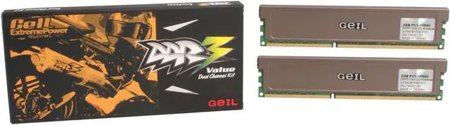 Alt view image 3 of 3 - GeIL 4GB (2 x 2GB) DDR3 1333 (PC3 10660) Dual Channel Kit Desktop Memory Model GV34GB1333C9DC