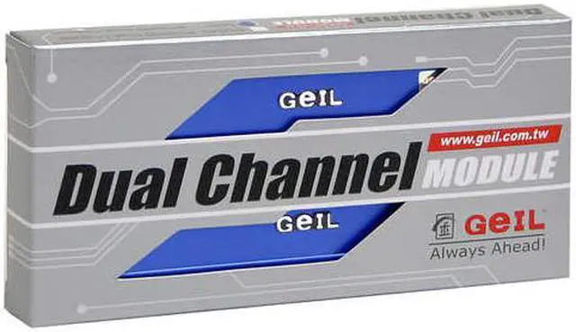 Alt view image 2 of 2 - GeIL Value 1GB (2 x 512MB) DDR 400 (PC 3200) Dual Channel Kit System Memory Model GE1GB3200BDC