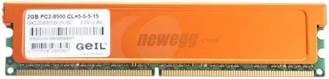 Alt view image 2 of 3 - GeIL 2GB DDR2 1066 (PC2 8500) Desktop Memory Model GX22GB8500C5USC