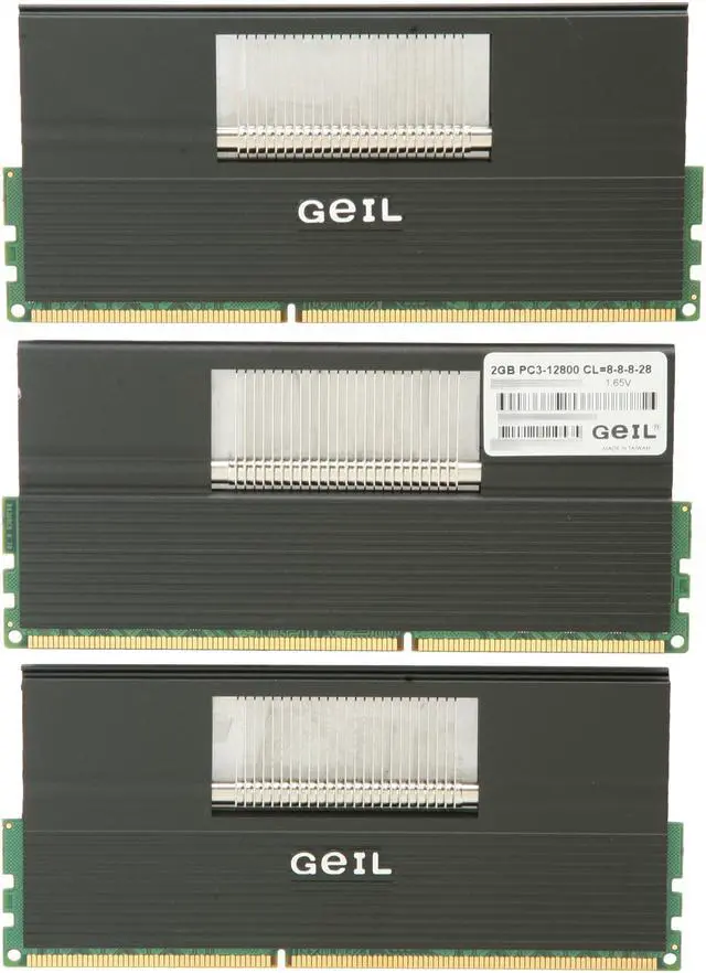Alt view image 2 of 3 - GeIL EVO ONE 6GB (3 x 2GB) DDR3 1600 (PC3 12800) Desktop Memory Model GE36GB1600C8TC