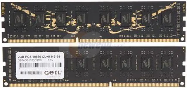 Alt view image 2 of 3 - GeIL Black Dragon 4GB (2 x 2GB) DDR3 1333 (PC3 10660) Desktop Memory Model  GB34GB1333C9DC