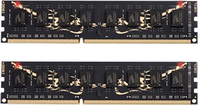 Main image of GeIL Black Dragon 4GB (2 x 2GB) DDR3 1333 (PC3 10660) Desktop Memory Model  GB34GB1333C9DC