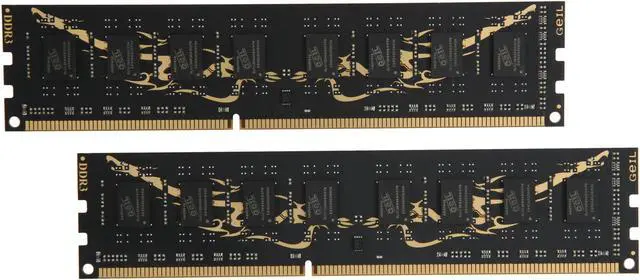 Main image of GeIL Black Dragon 4GB (2 x 2GB) DDR3 1600 (PC3 12800) Desktop Memory Model GB34GB1600C9DC