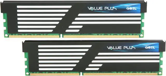 Main image of GeIL Value PLUS 4GB (2 x 2GB) DDR3 1333 (PC3 10666) Desktop Memory Model GVP34GB1333C7DC