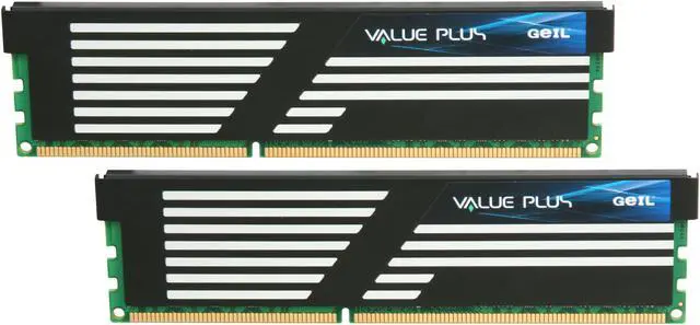 Main image of GeIL Value PLUS 4GB (2 x 2GB) DDR3 1600 (PC3 12800) Desktop Memory Model GVP34GB1600C8DC