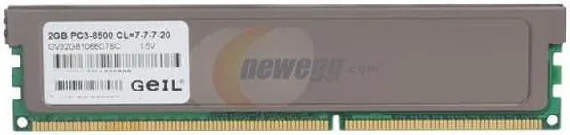 Alt view image 2 of 3 - GeIL Value 2GB DDR3 1066 (PC3 8500) Desktop Memory Model GV32GB1066C7SC
