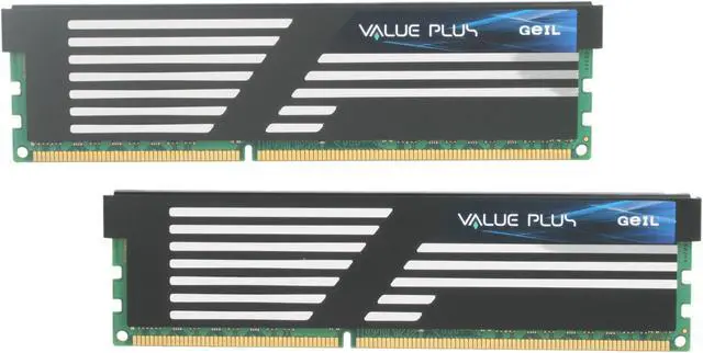 Main image of GeIL Value PLUS 4GB (2 x 2GB) DDR3 1600 (PC3 12800) Desktop Memory Model GVP34GB1600C9DC