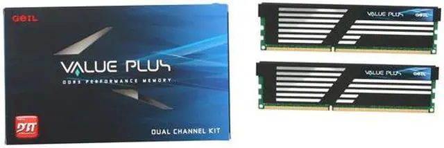 Alt view image 3 of 3 - GeIL Value PLUS 4GB (2 x 2GB) DDR3 1333 (PC3 10666) Desktop Memory Model GVP34GB1333C9DC