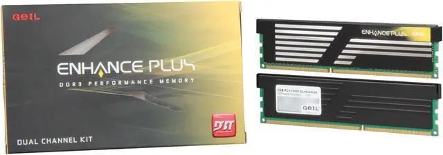 Alt view image 3 of 3 - GeIL Enhance PLUS Series 4GB (2 x 2GB) DDR3 1500 (PC3 12000) Desktop Memory Model GEP34GB1500C9DC
