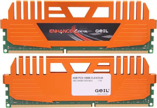 Alt view image 2 of 3 - GeIL Enhance CORSA 8GB (2 x 4GB) DDR3 1333 (PC3 10666) Desktop Memory Model GEC38GB1333C9DC