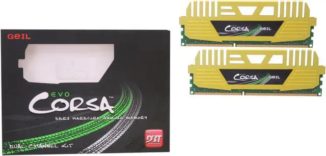 Alt view image 3 of 3 - GeIL EVO CORSA Series 8GB (2 x 4GB) DDR3 1866 (PC3 14900) Desktop Memory Model GOC38GB1866C9DC