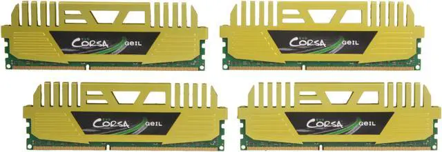 Main image of GeIL EVO CORSA Series 16GB (4 x 4GB) DDR3 1866 (PC3 14900) Desktop Memory Model GOC316GB1866C9QC