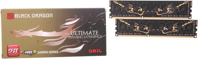 Alt view image 3 of 3 - GeIL Black Dragon 8GB (2 x 4GB) DDR3 1600 (PC3 12800) Desktop Memory Model GB38GB1600C9DC