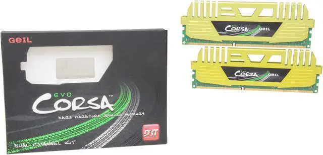 Alt view image 3 of 3 - GeIL EVO CORSA Series 8GB (2 x 4GB) DDR3 2133 (PC3 17000) Desktop Memory Model GOC38GB2133C9DC