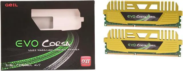 Alt view image 3 of 3 - GeIL EVO CORSA Series 16GB (2 x 8GB) DDR3 1600 (PC3 12800) Desktop Memory Model GOC316GB1600C10DC