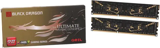 Alt view image 3 of 3 - GeIL Black Dragon 16GB (2 x 8GB) DDR3 1333 (PC3 10660) Desktop Memory Model GB316GB1333C9DC