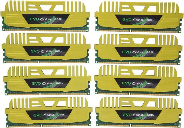 Main image of GeIL EVO CORSA Series 64GB (8 x 8GB) DDR3 1333 (PC3 10660) Desktop Memory Model GOC364GB1333C9DQC