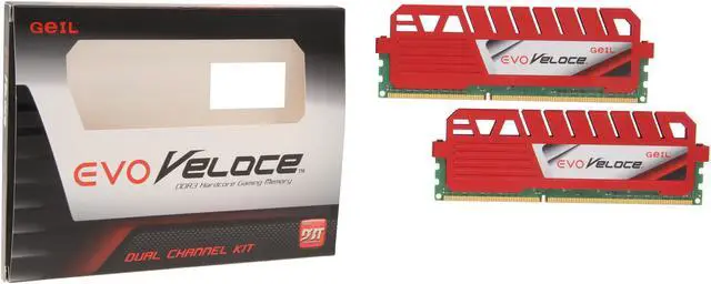 Alt view image 3 of 3 - GeIL EVO Veloce Series 16GB (2 x 8GB) DDR3 1866 (PC3 14900) Desktop Memory Model GEV316GB1866C9DC