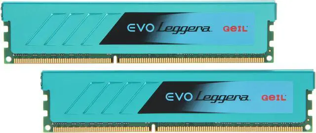 Main image of GeIL EVO Leggara Series 16GB (2 x 8GB) DDR3 1866 (PC3 14900) Desktop Memory Model GEL316GB1866C9DC